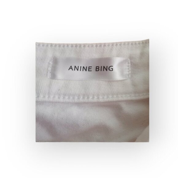 Anine Bing Low Rise Skinny Jeans with Distressed Detail size 26 tennis prep - Picture 12 of 14